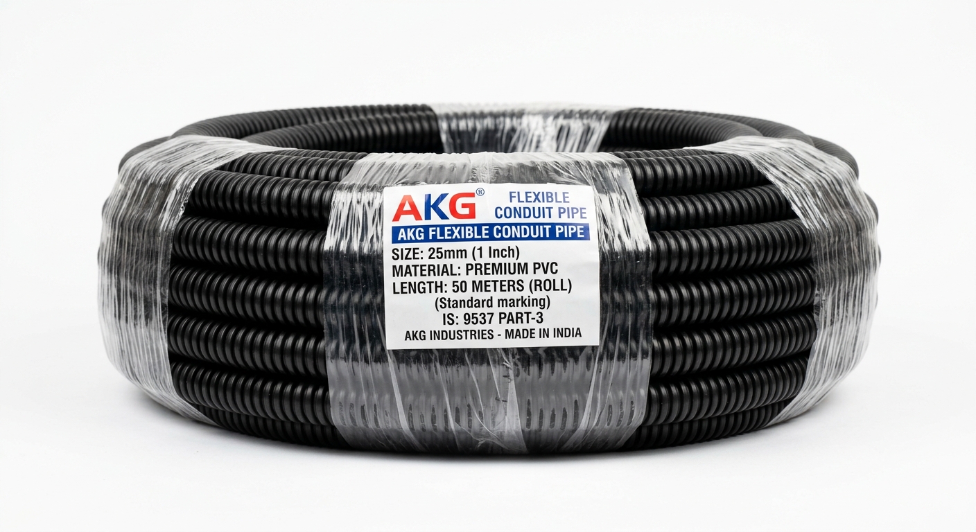 AKG Flexible Conduit Pipe 25mm (Roll)