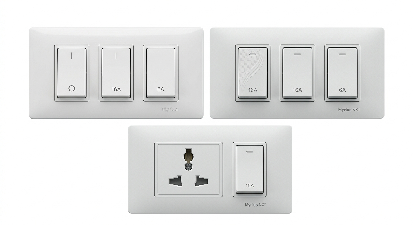 Myrius and Myrius NXT Modular Legrand Switches